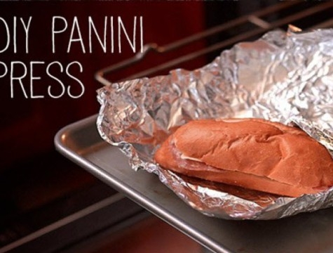 diy panini press made from foil