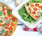 
Tomato, Basil, and Parmesan Quiche
