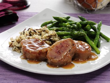 Honey Dijon Pork Tenderloin with Asparagus