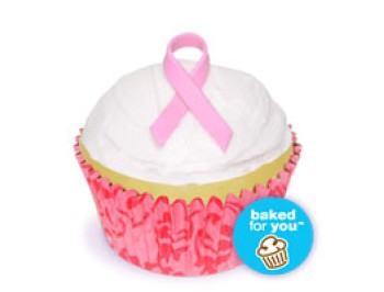 Pink Ribbon Cupcakes