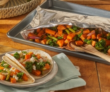 Spiced Sweet Potato & Kale Tacos