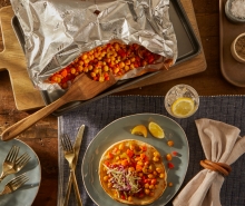 Crunchy BBQ Chickpea & Vegetable Pita Wraps
