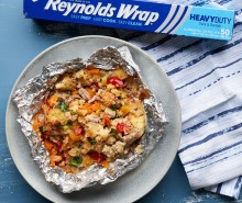 Turkey Tamale Pie Foil Packets