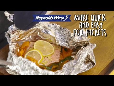 How to Make a Foil Packet with Reynolds Wrap® Non-Stick Aluminum Foil