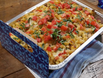 Tomato Basil Macaroni and Cheese